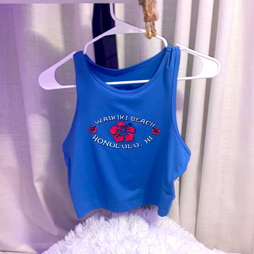 SHEIN Wakiki Beach cropped tank